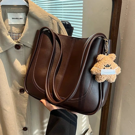 Minimalist PU Leather Shoulder Bag