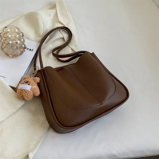 Minimalist PU Leather Shoulder Bag