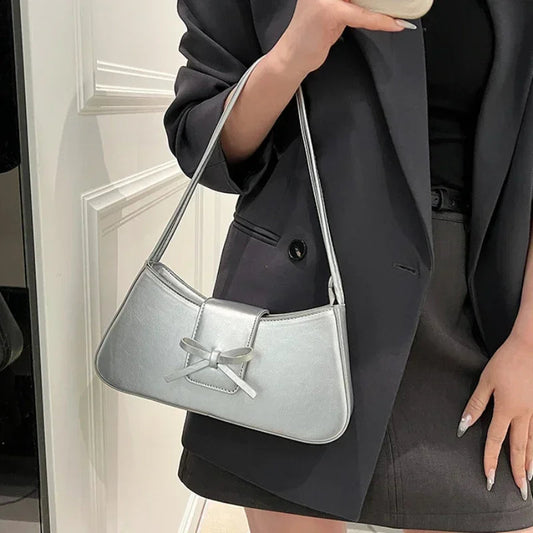 Retro Spring PU Leather Underarm Shoulder Bag