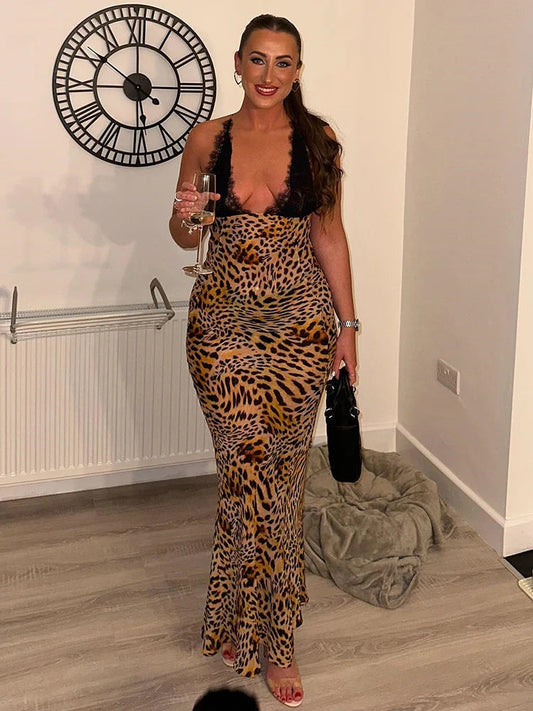 Tie Dye Floral Chiffon Vacation Dress