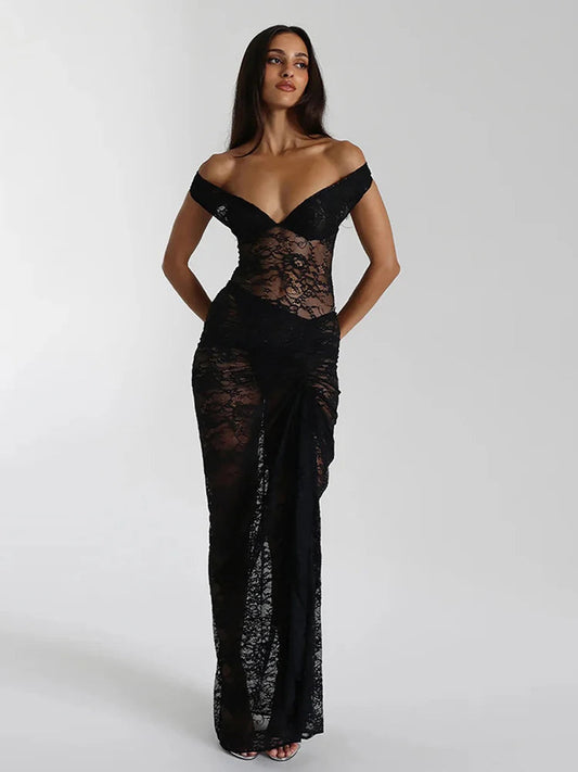 Floral Lace Skirt Suit Vacation Dress