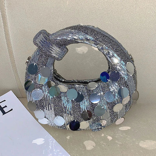 Mini Half Moon Evening Clutch Wristlet