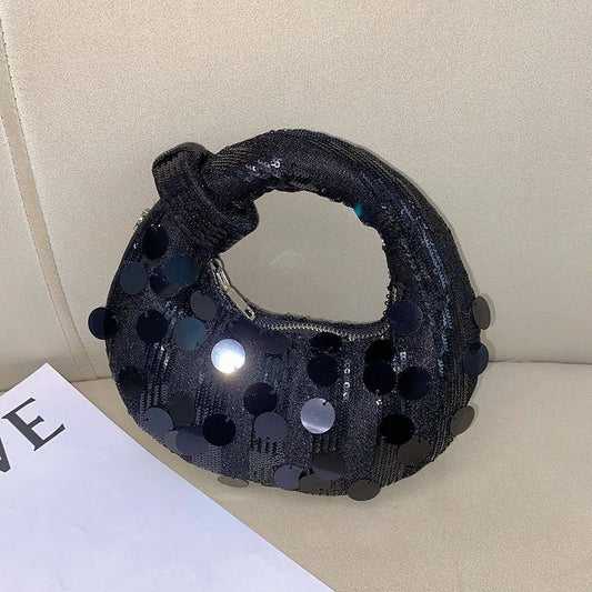 Mini Half Moon Evening Clutch Wristlet