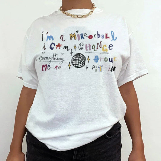 Mirrorball Mshopic Trendy Graphic T-shirt
