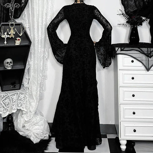 Cross Soft Long Sleeved Midi Dress