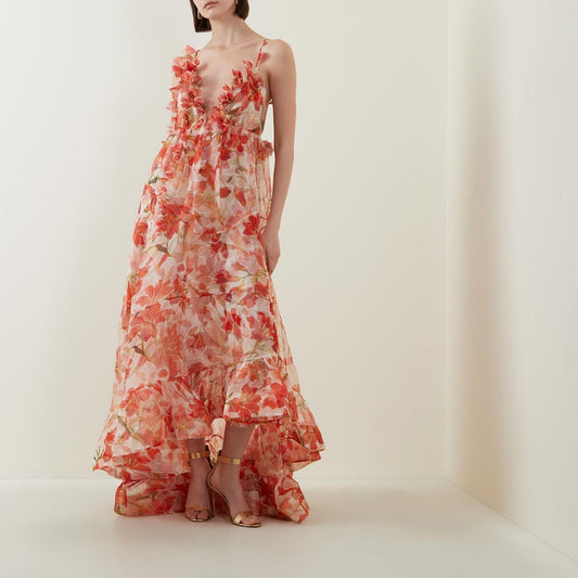 Shimmering Sequin Open Back Prom Dress