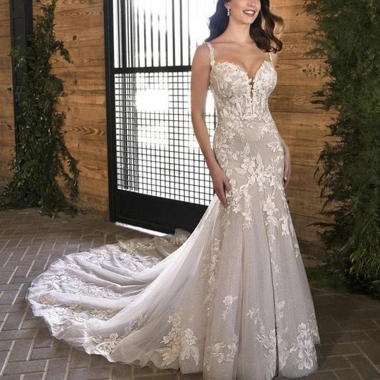Strapless Mermaid Evening Wedding Dress