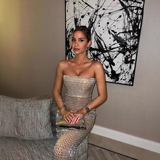 Luxury Crystal Bandage Party Prom Dress