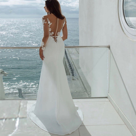 Off-Shoulder Princess Tail Wedding Dress