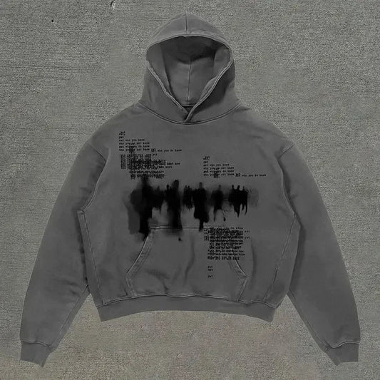 Dark Fashion Design Huge Hoodie