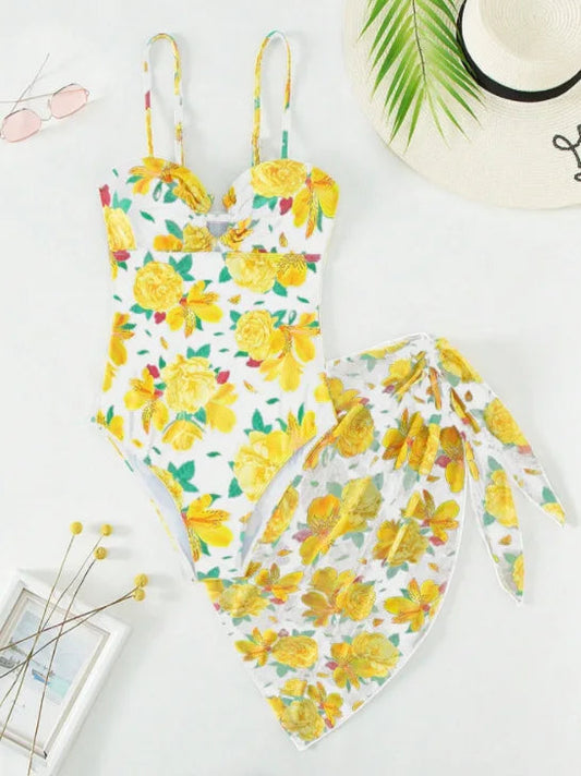 Print Strapped Pshoph up Two Piece Set
