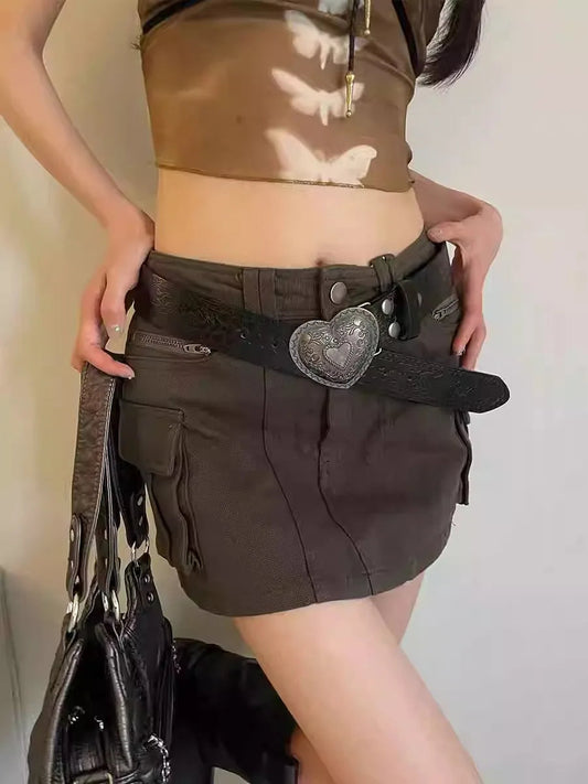 Affection Y2K Gothic Vintage Slender Individuality Belt