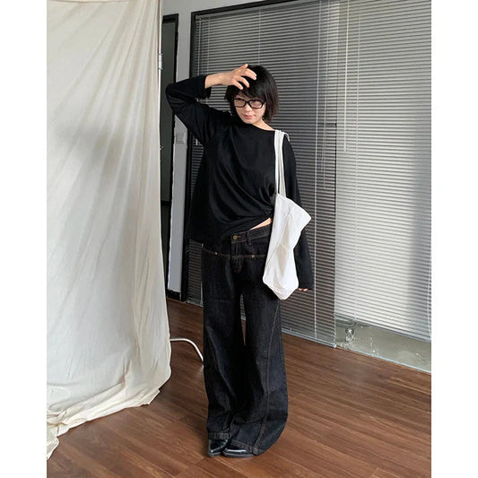 Tall Waist Antique Gothic Denim Pant