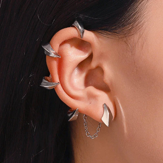 Rebellioshop Satan Claw Stone Rap Clip Earring