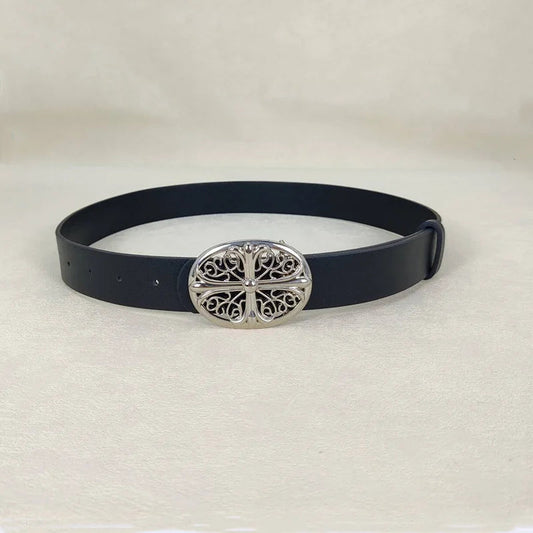 Genderless Gothic Cross Rivet Belt