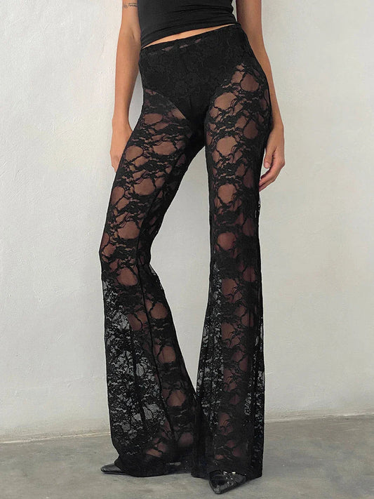 Dark Flare Lace Leg Troshoper