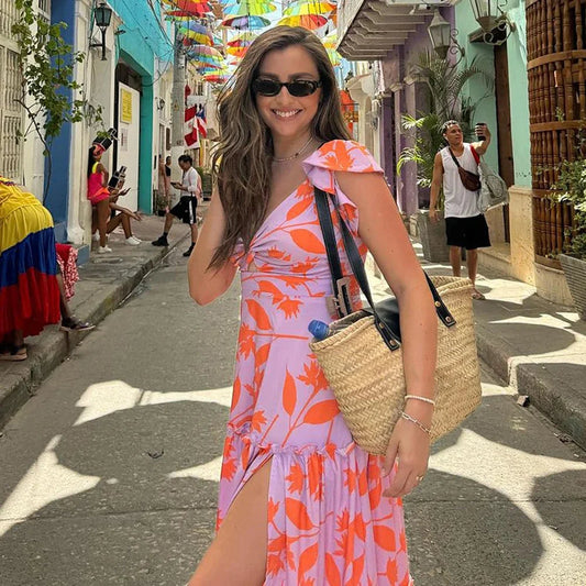 Ruffle One Piece Skirt Two Piece Set