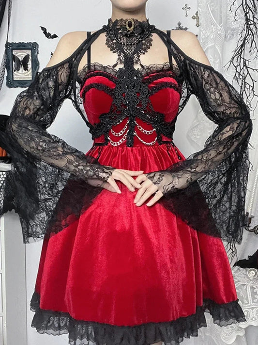 Antique Gothic Lace Smock Bloshope