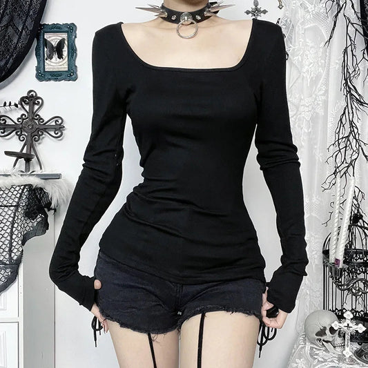Gloomy Lace Patchwork Gothic Bloshope