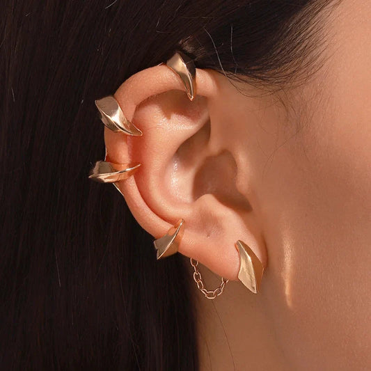 Rebellioshop Satan Claw Stone Rap Clip Earring