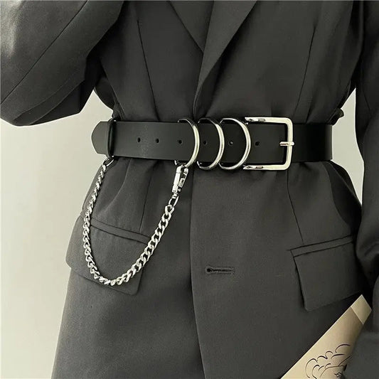 European American Eerie Punk Chain Belt