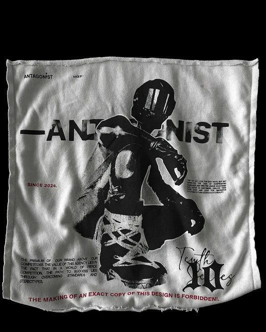 Dark Hip Hop Patch Pullover Hoodie