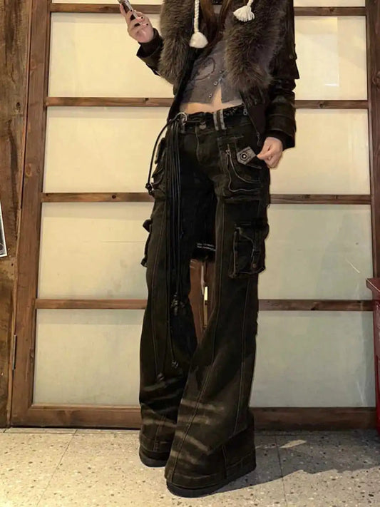 Korean Mysterioshop Grunge Cargo Pant