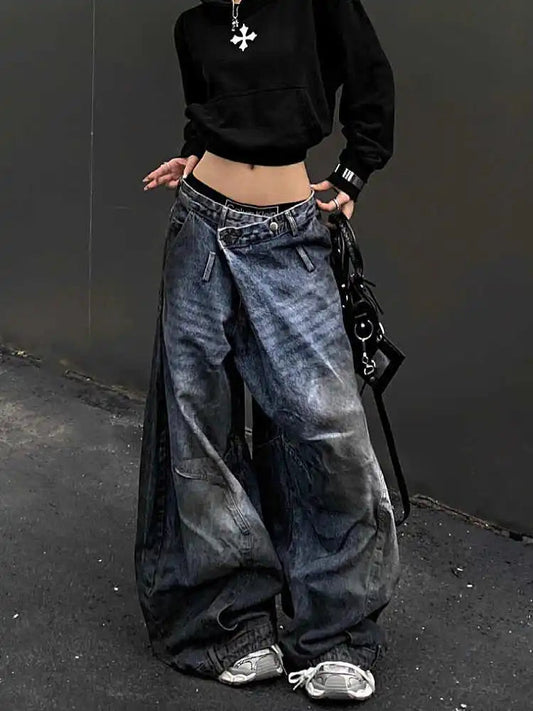 Antique Gothic Tall Waist Baggy Pant