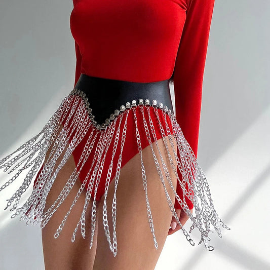 Fashion Gothic Street Style Fringes Belt