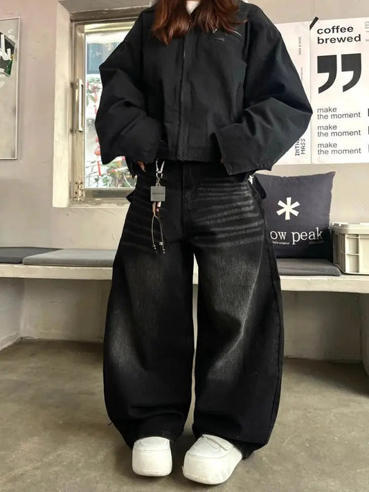 Embroidery Gothic Dark Baggy Pant