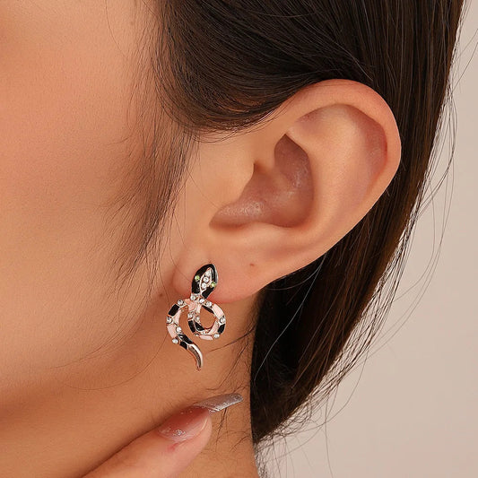 Y2K Spike Rivet Sphere Embrace Hoop Earring