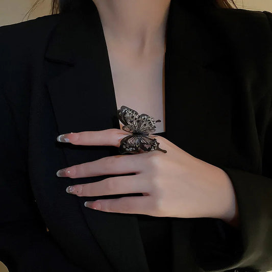 Big Butterfly Medieval Ring