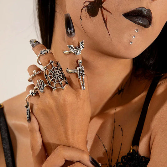 Rebel Bones Arachnid Dark Ring