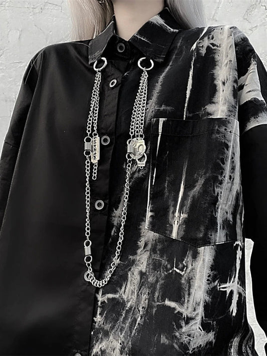 Dark Tie-dye Baggy Bloshope