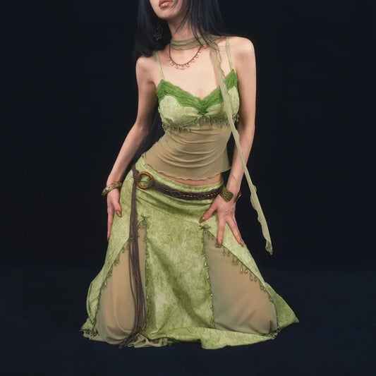 Bohemian Mysterioshop Handcrafted Beads Plaited Belt