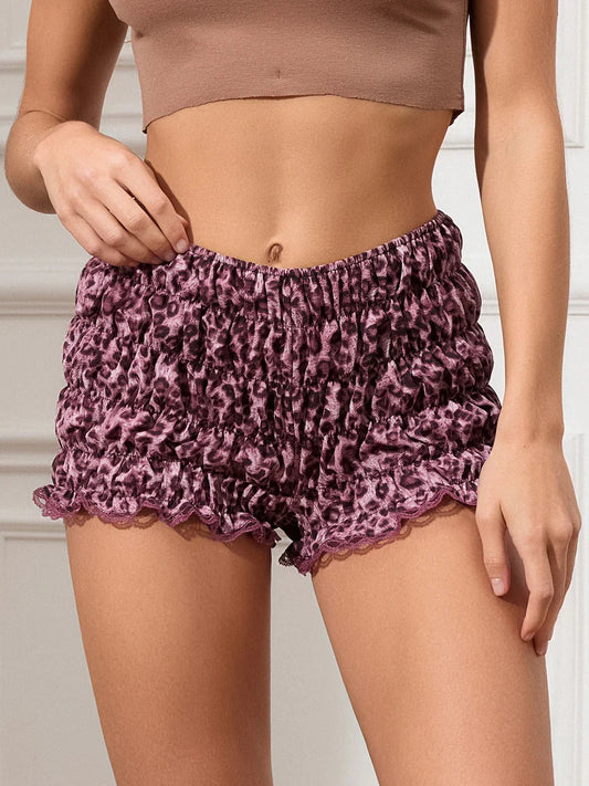 Spotted Pattern Stretchy Short