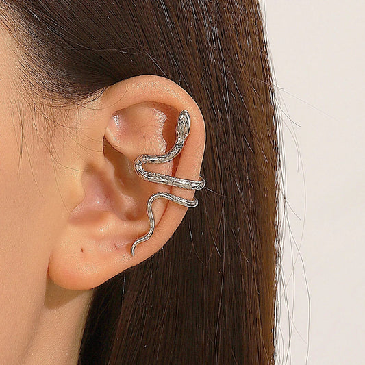 Rebel Dark Serpent False Cartilage Clip Earring