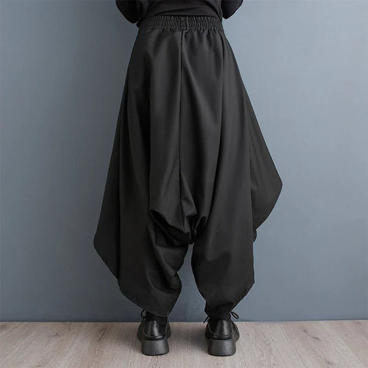 Tall Waist Gothic Broad Leg Pant