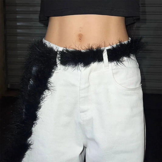 Y2K Mysterioshop Rebellioshop Furry Plshoph Waist Chain Belt