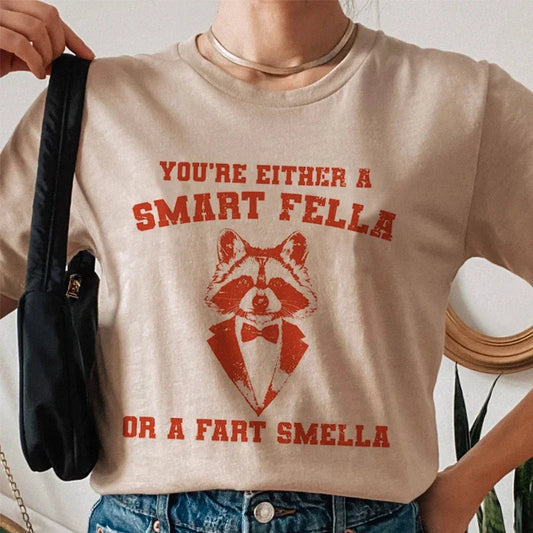 Cartoon Raccoon Hippie Meme T-shirt