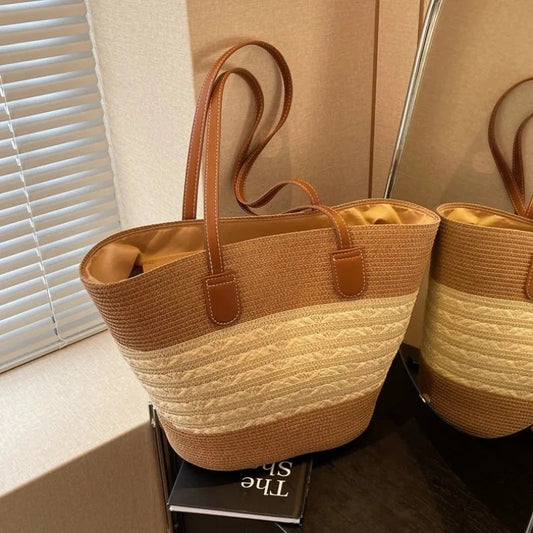 Summer Straw Bag Large Capacity Shoulder Bag