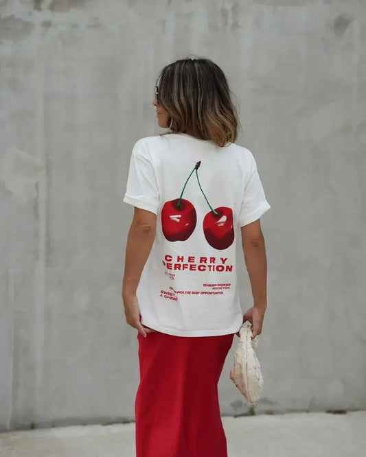 Summer Cherry Graphic T-shirt