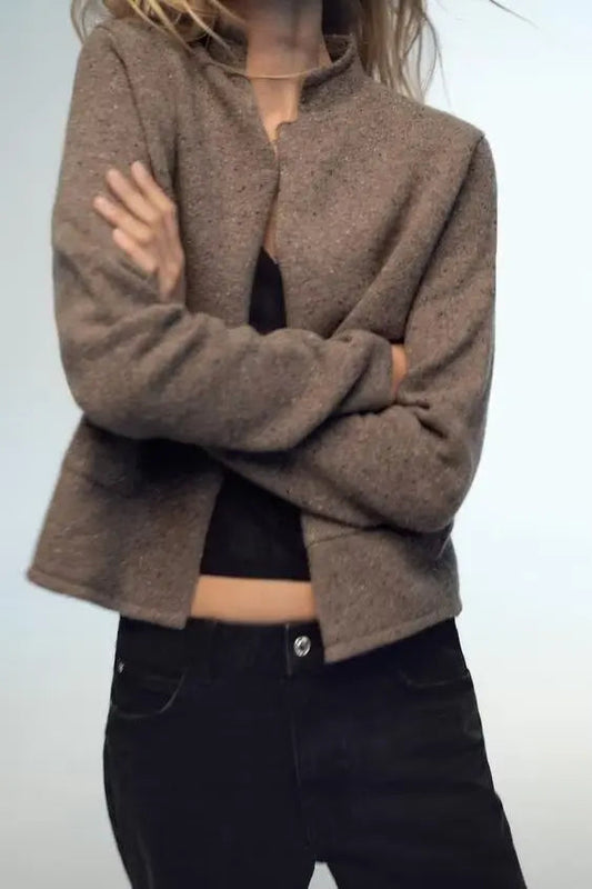 Casual Wool Long Sleeve Cardigan