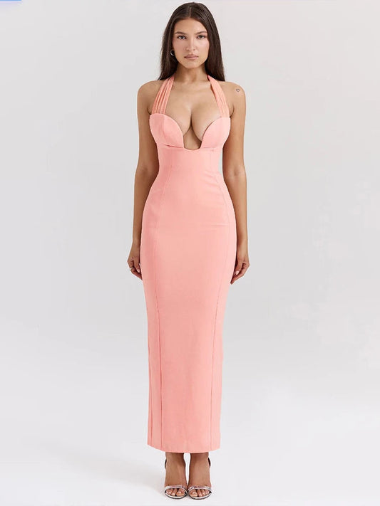 Elegant Maxi Slim Bodycon Vacation Dress