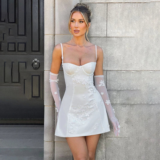 Floral Slim Bodycon A-line Vacation Dress