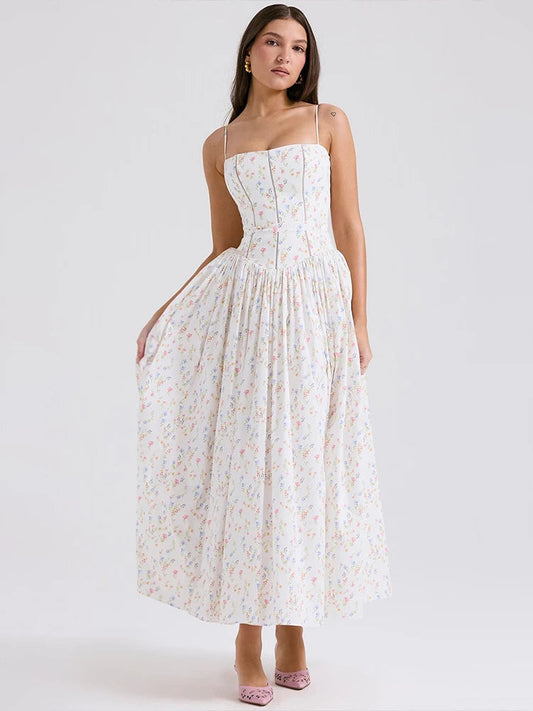 Floral Wrap A-Line Dress