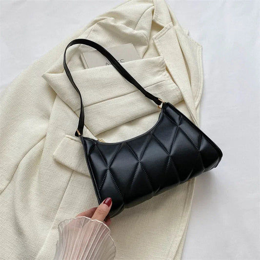 Trendy PU Leather Underarm Shoulder Bag
