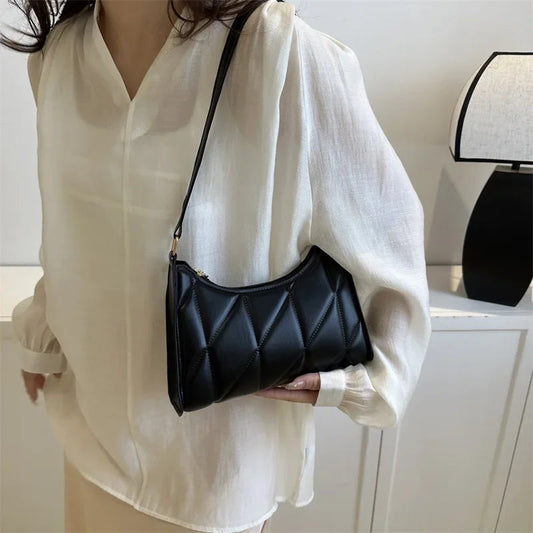 Trendy PU Leather Underarm Shoulder Bag