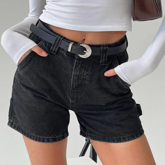 Vintage Pocket Straight Denim Short