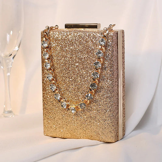 Glitter Evening Clutch Wallet Wristlet